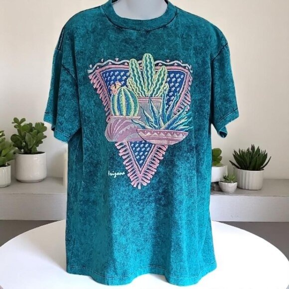 Vintage Maiden West Graphic Arizona T-Shirt Cactus Design 100% Cotton unisex - Picture 1 of 10